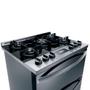 Imagem de Fogão Brastemp 5 Bocas Duplo Forno Cor Inox Com Mesa De Vidro E Touch Timer Com Autodesligamento - BFD5VCR