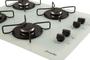 Imagem de Fogão cooktop a gás 4 bocas Fornello Branco - acendimento automático
