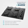Imagem de Fogão Cooktop A Gás Mondial Ctg01 4 Queimadores Bivolt