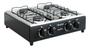 Imagem de Fogão Cooktop Asiatico A Gás Em Inox 4 Bocas Braslar