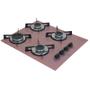 Imagem de Fogão Cooktop Chapa 4bocas Ultra Chama 127/220v Marmo Rosa