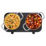 Imagem de Fogão Cooktop Elétrica Multilaser Gourmet Easy Cook Duo Preto 220v