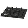 Imagem de Fogao cooktop fischer 4q fit line gas tripla chama  mesa vidro preto