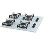 Imagem de Fogão Cooktop Fischer Bivolt 4Q Gás Mesa Vidro Branco - 1519-5902