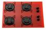 Imagem de Fogão cooktop FORNELLO 4 bocas vermelho automático