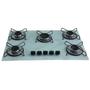 Imagem de Fogão Cooktop Gás 5 Bocas Ultra Chama 127v/220v Branco