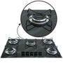 Imagem de Fogão Cooktop Gás 5 Bocas Ultra Chama 127v/220v Marmorizado