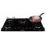 Imagem de Fogão Cooktop Vidro 5 Bocas Gás Ultra Chama Bivolt 127/220v