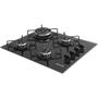 Imagem de Fogão de mesa cooktop 4 bocas vidro preto à gás fg4304avp