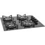 Imagem de Fogão de Mesa Cooktop 4 Bocas Vidro Preto à Gás Suggar FG4004VP