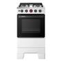 Imagem de Fogão de Piso 4 Bocas Esmaltec F4IAB Ideal Super  Mesa em Aço Inox, Acendimento Automático, Branco, Bivolt