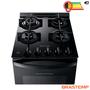 Imagem de Fogão de Piso Brastemp de 04 Piso com Mesa de Vidro e Dupla Chama Preto - BFO4XAE