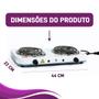 Imagem de Fogão Elétrico 2 Bocas CookTop De Mesa Portátil 127v ou 220v