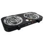 Imagem de Fogão Elétrico Portátil Cooktop 2 Bocas 110V Branco para acampamento para viagem