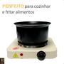 Imagem de Fogão Elétrico Portátil De Mesa Fogareiro Camping Cooktop 1 Boca 1200w Linha Premium