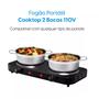 Imagem de Fogao Eletrico Portatil Relinx 2 Bocas Cooktop 2000w 127v