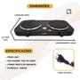 Imagem de Fogão Fogareiro Portátil Elétrico 2.000W Cooktop 2 Bocas Disco Camping Acampamento - 110 ou 220v