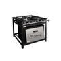 Imagem de Fogão industrial 4 bocas com forno tampa inox grelha 30x30
