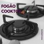 Imagem de fogão laptop á gás cooktop embutido 4 Bocas de vidro Fisher 