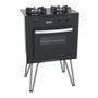 Imagem de Fogão Portátil 2 Bocas Venax Mini Cook Gas Glp Preto Fosco