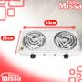 Imagem de Fogareiro Fogão Elétrico Duas Bocas Portátil 2000w 127v Com Led Indicador