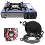 Imagem de Fogareiro Horizontal com Maleta Frontier + Home Grill Portatil com Grelha Nautika