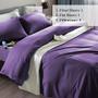 Imagem de Folha de cama SONORO KATE Conjunto Microfibra Super Macia 1800 Thread Count Luxuosas Folhas Egípcias encaixam 18-24 polegadas de bolso profundo colchão rugas-6 peça (roxo, rei)