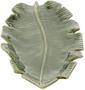 Imagem de Folha de Cerâmica Decorativa Lyor Banana Leaf , Verde, 21.5 x 12 x 2.5 cm