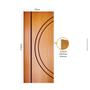 Imagem de Folha de Porta 210x70cm Tauari HDF Frisada Mapaf
