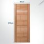 Imagem de Folha de Porta Maciça 210x90cm Eucalipto PM94 Talismã Cruzeiro Portas