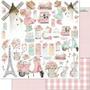 Imagem de Folha para Scrapbook Dupla Face - Mon Monde Rose - SD-1179