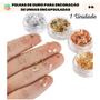 Imagem de Folhas de Ouro para Decoração de Unhas Encapsuladas Nail Decor