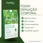 Imagem de Folhas Prontas Para Depilação Corporal Depilflax Cera Depilatoria Profissional 20un Morango Hortelã Natural