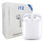 Imagem de Fone Bluetooth I12 V5.0 Tws Branco Recarregavel Branco