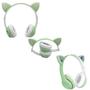 Imagem de Fone Bluetooth Orelha De Gato Led Colorido (VERDE)