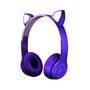 Imagem de Fone De Gatinho (Headphone) Com Led Sem Fio - Roxo Sonho