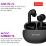 Imagem de Fone de Ouvido Aiwa Earbud AWSEB01B  Bluetooth, Cancelamento de Ruído, Preto