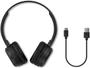 Imagem de Fone de Ouvido Bluethooth Philips Academia Caminhada Preto Dobrável com Microfone Garantia 1 Ano