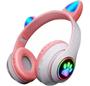 Imagem de Fone de Ouvido Bluetooth Headphone RGB Led Light Gatinho