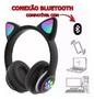 Imagem de Fone de Ouvido Bluetooth Headphone RGB Led Light Gatinho