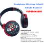 Imagem de Fone de Ouvido Bluetooth Infantil Stereo Headset Mario Wireless Fm Controle de Volume Ligação