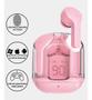 Imagem de Fone De Ouvido Bluetooth Sem Fio Led Display Digital Touch Sem Fio Air 31 Fitness Gamer case transparente