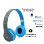 Imagem de Fone de Ouvido Bluetooth Sem Fio MP3 Rádio FM Infantil Juvenil Adulto Certificado Anatel Android ios