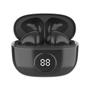 Imagem de Fone de ouvido Bluetooth WB In-ear Mini IO Sem fio Display Digital Bateria 20h, IPX4, Super Bass Compacto Touch sensível ao toque Conexão automática