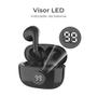 Imagem de Fone de ouvido Bluetooth WB In-ear Mini IO Sem fio Display Digital Bateria 20h, IPX4, Super Bass Compacto Touch sensível ao toque Conexão automática