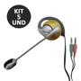 Imagem de Fone de ouvido C microfone P2 KIt 5 Uni Computador Notebook Jogos Wathsapp Headset