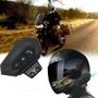 Imagem de Fone De Ouvido Capacete Moto Bt-12 Bluetooth 5.0 Sem Fio Ip67 Comunicador Motoboy Motoqueiro Microfone