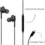 Imagem de Fone de Ouvido com Fio, Entrada Tipo C, Redução de Ruído até 99,15%, USB-C, Cabo de Tecido Antitramado, Qualidade Premium