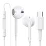 Imagem de Fone de Ouvido Com Fio Tipo C Estéreo Microfone Controle USB-C