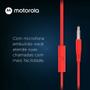 Imagem de Fone de Ouvido com Microfone Motorola Earbuds 105 Vermelho